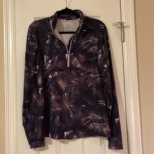 Nike Dry fit Quarter Zip Purple Tie Dye